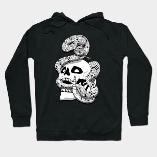 Skull And Snake Graphic Design Hoodie